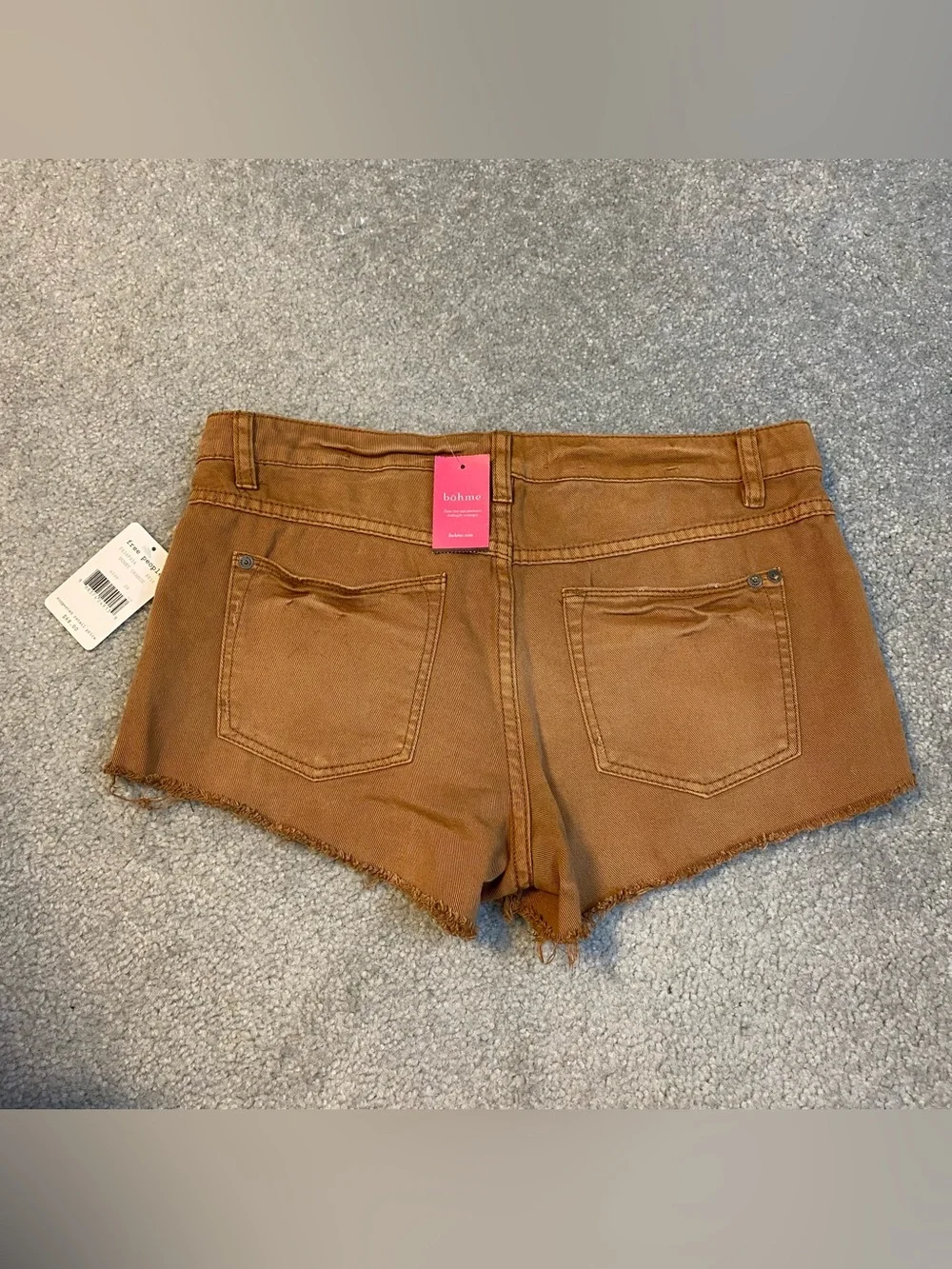 Free People NWT Burnt Orange Distressed Denim Jeans Womens 28